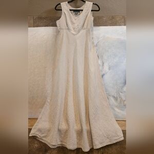 Banana Republic 100% Linen midi dress.